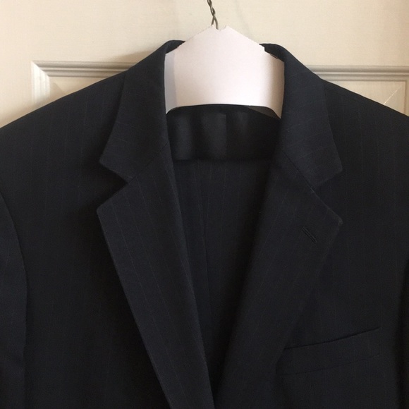Navy Pin Stripe Suit